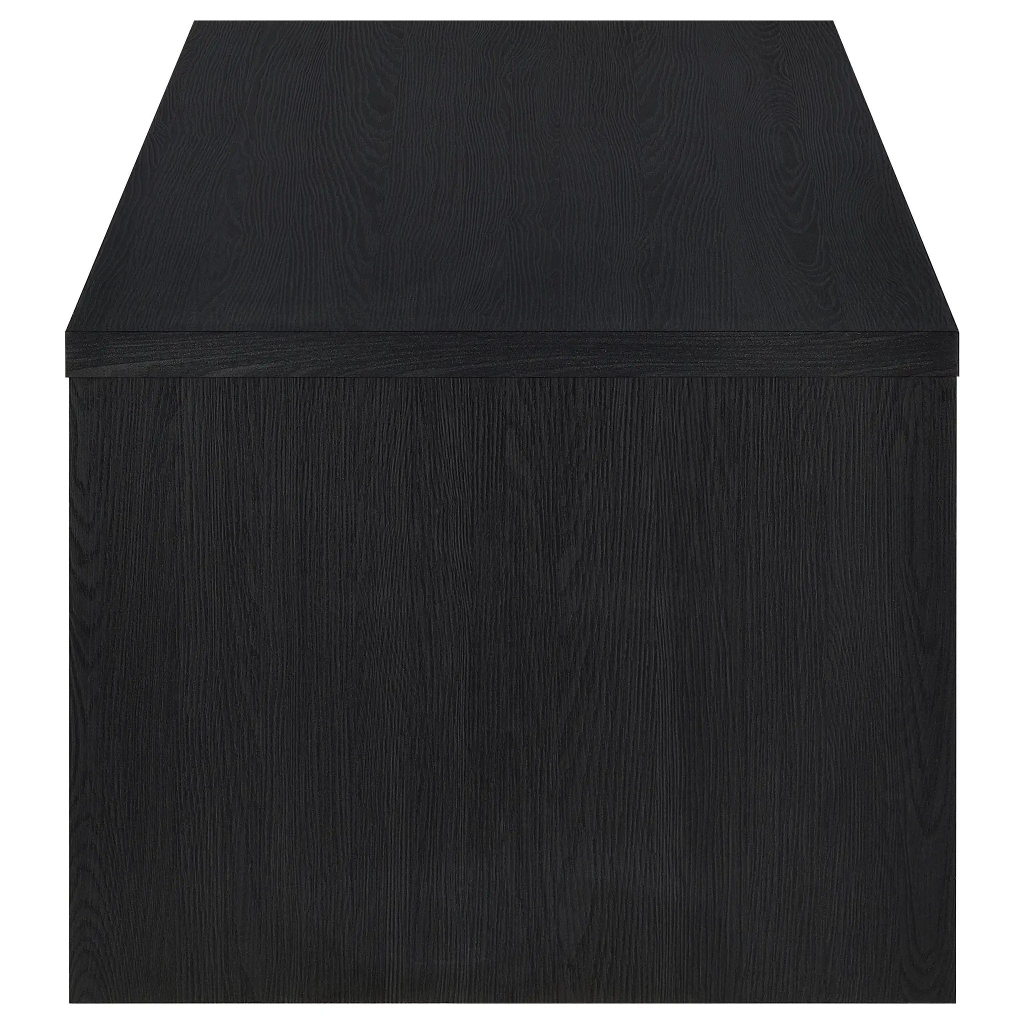 Knapp Lift Top Cocktail Coffee Table with Dual Drawers Black by Unique Piece Furniture