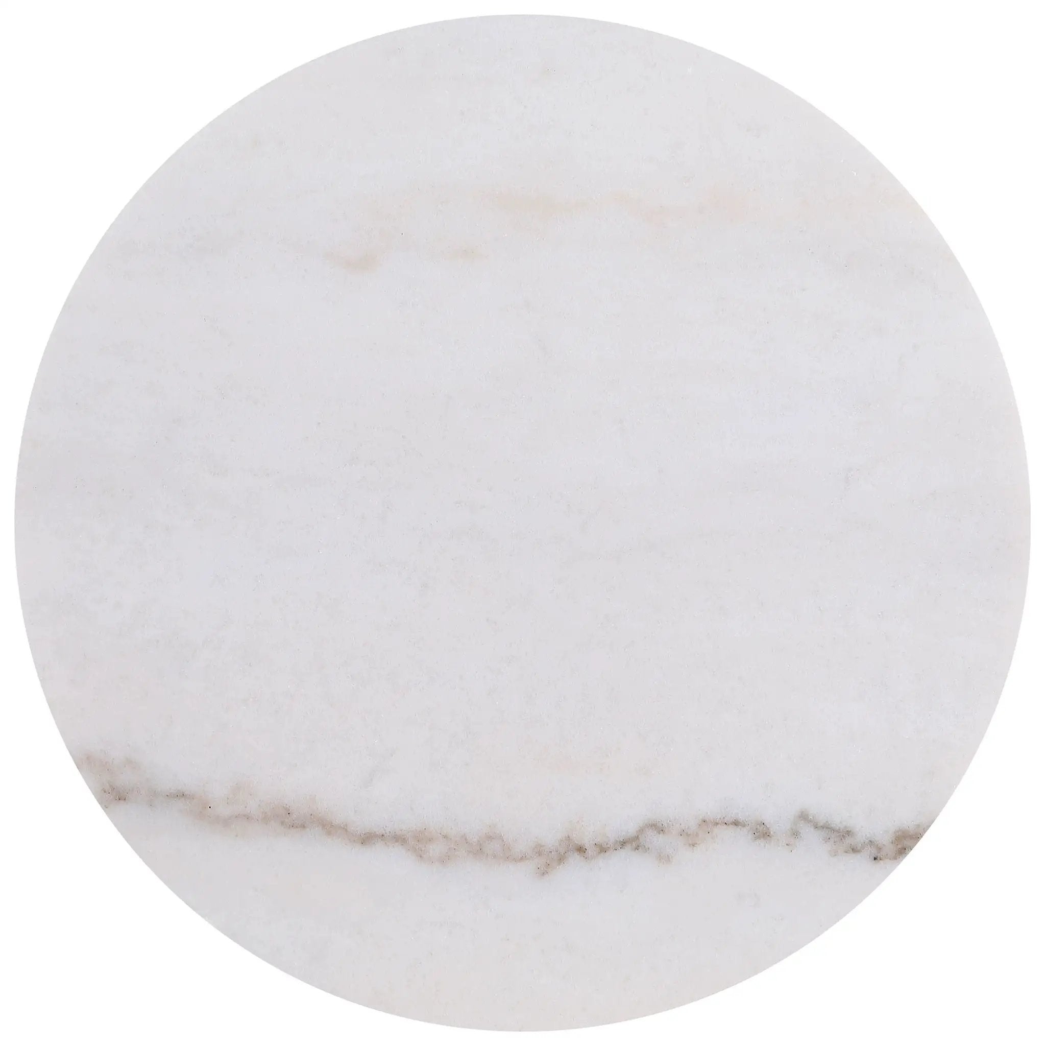 Jason 3-piece Round White Marble Coffee Table Set Honey Brown by Unique Piece Furniture