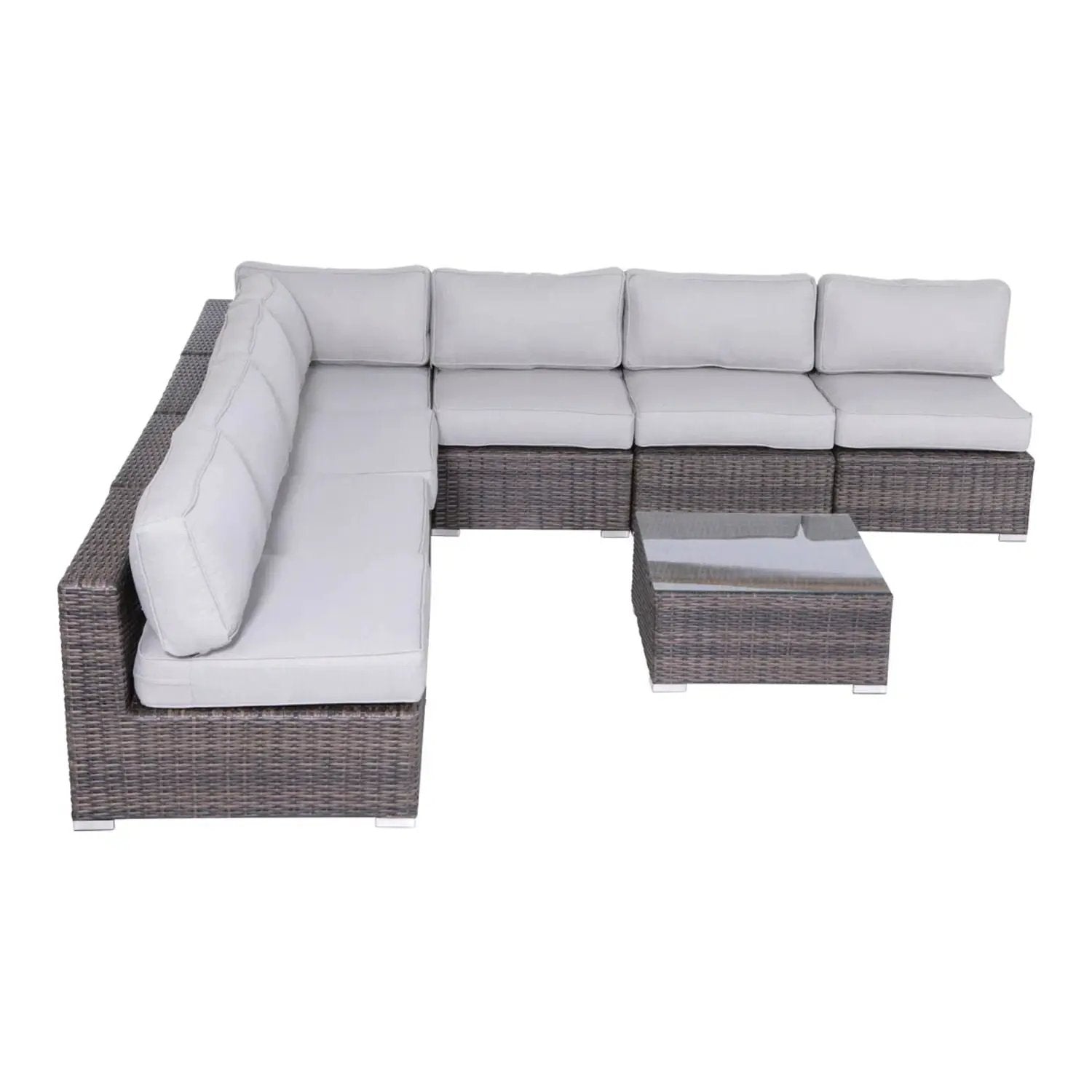 Seating Set With Cushions Handcrafted Wicker Design by Unique Piece Furniture