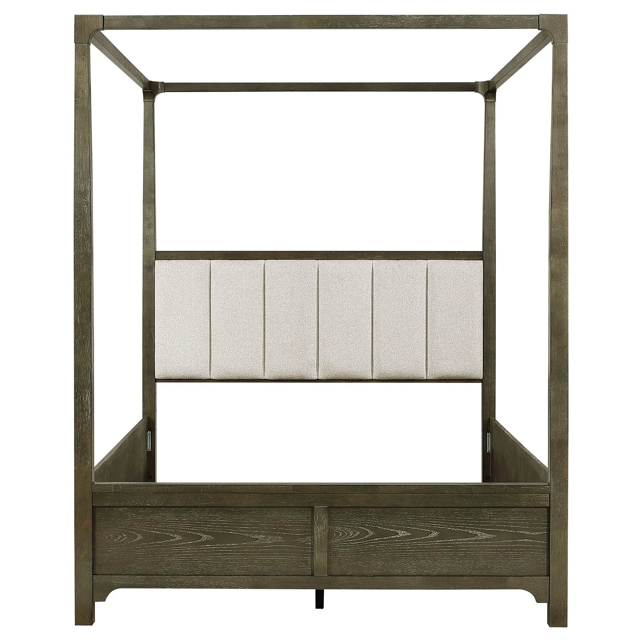 Gran Park Queen Canopy Bed Dark Cocoa by Unique Piece Furniture