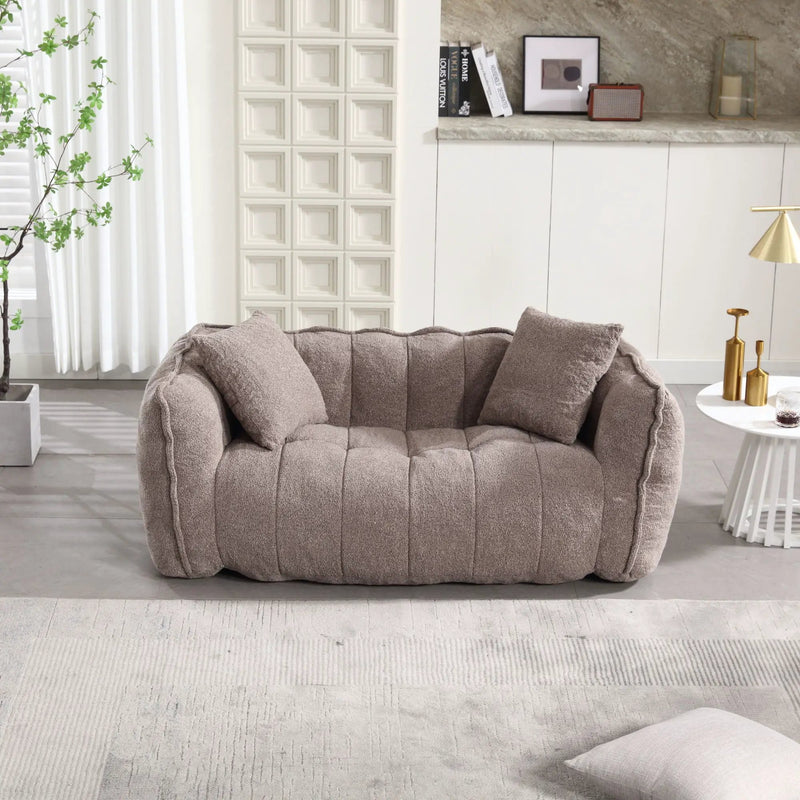 Cozy Beanbag Chair With High Resilience Foam Core For 2 by Unique Piece Furniture