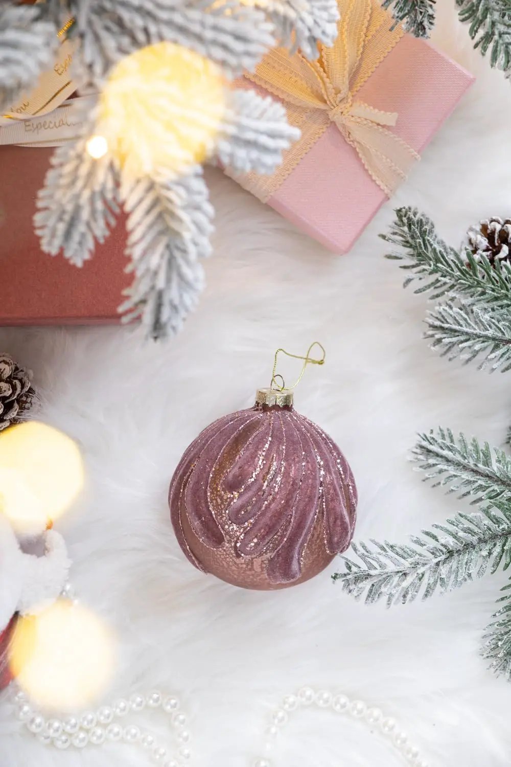 Decorative Hanging Ball Christmas Tree Ornaments For Holiday Party Decorations (Set of 6) by Unique Piece Furniture