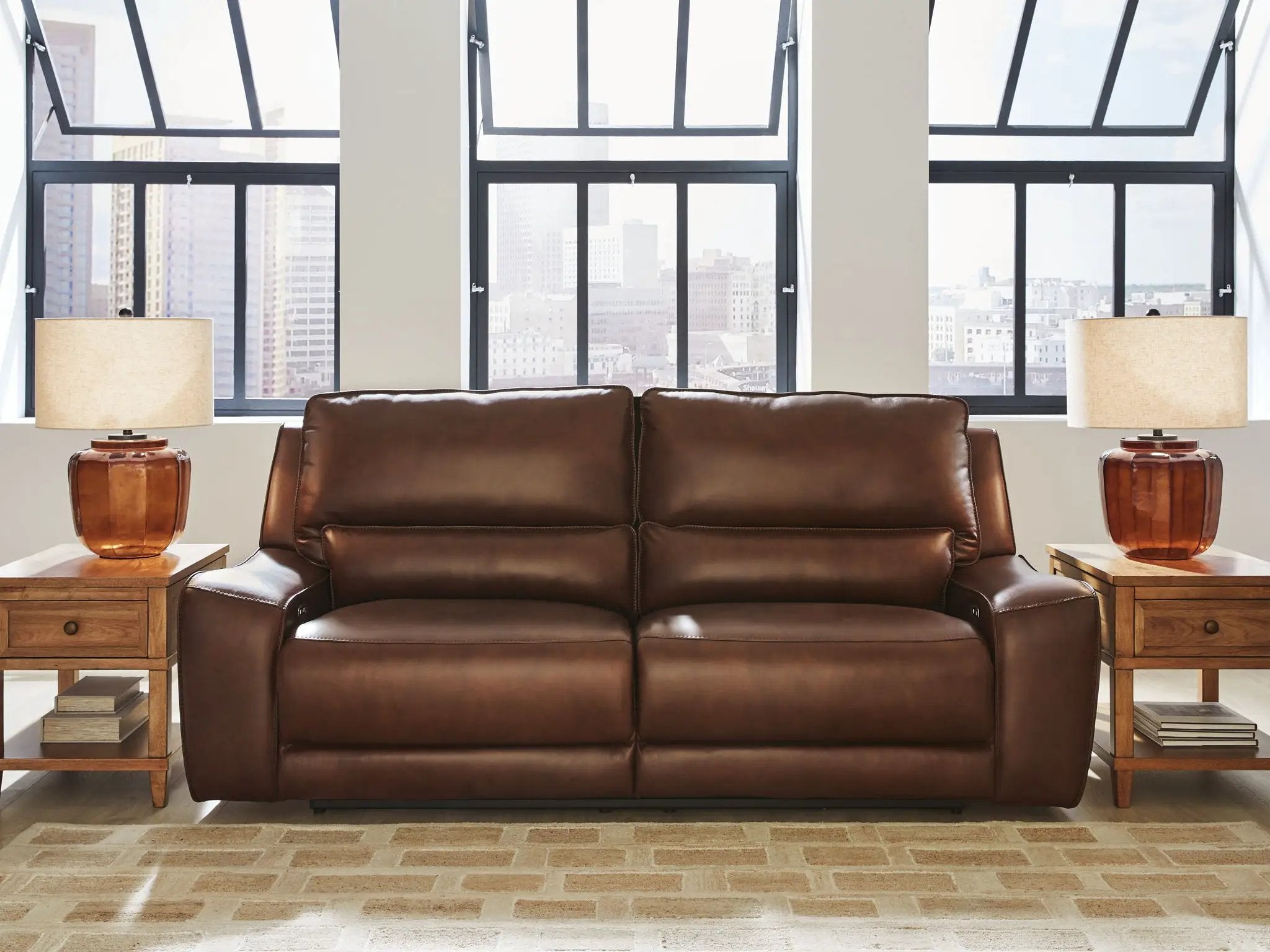 DeepWakes - 2 Seat Power Reclining Sofa With Adjustable Headrest by Unique Piece Furniture