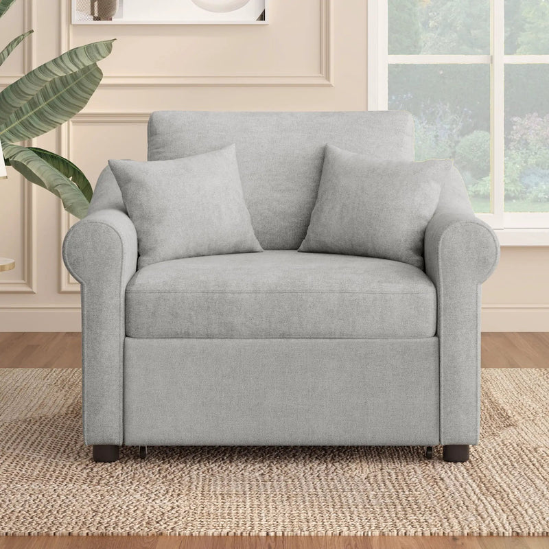 Convertible Sleeper Chair With Adjustable Backrest by HouseOfZazla