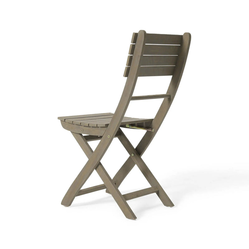 Positano - 4 Piece Foldable Chair Set in Gray by HouseOfZazla
