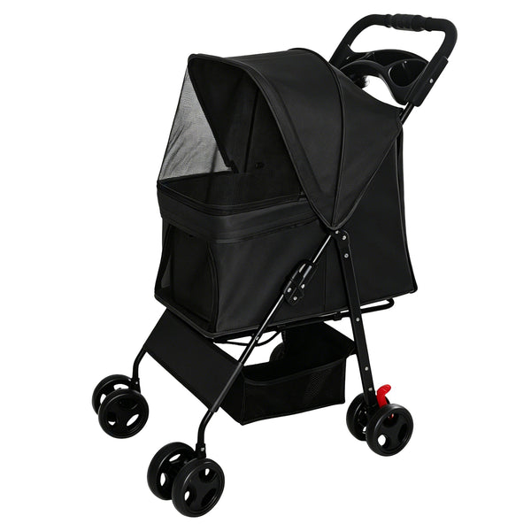 Foldable Pet Stroller for Small Dogs and Cats Under 28 lbs