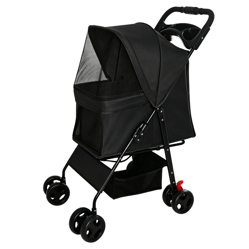 Foldable Pet Stroller for Small Dogs and Cats Under 28 lbs by HouseOfZazla