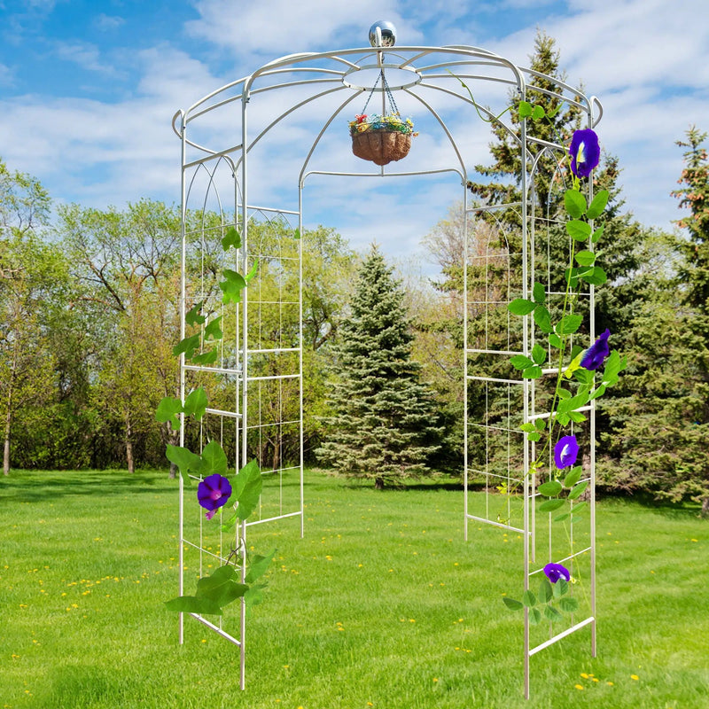 Metal Garden Arch Iron Garden Arbors Gazebo Dia High Birdcage Shape Pergola Pavilion For Wedding Ceremony by HouseOfZazla