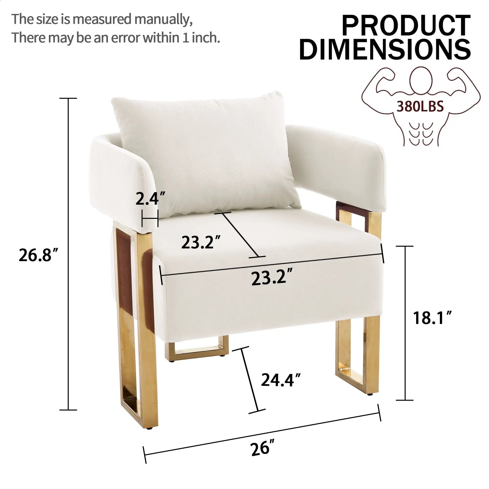 Modern Classic Design Decorative Chair Teddy Fleece Upholstered And Metal Foot by Unique Piece Furniture