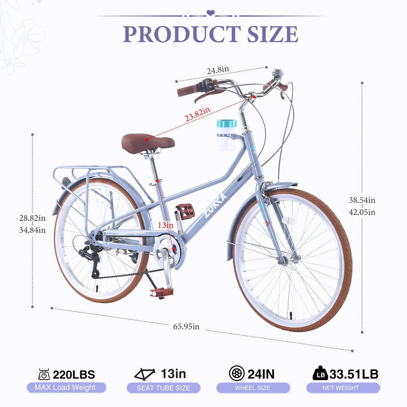 24 Inch Women's Cruiser Bike by HouseOfZazla