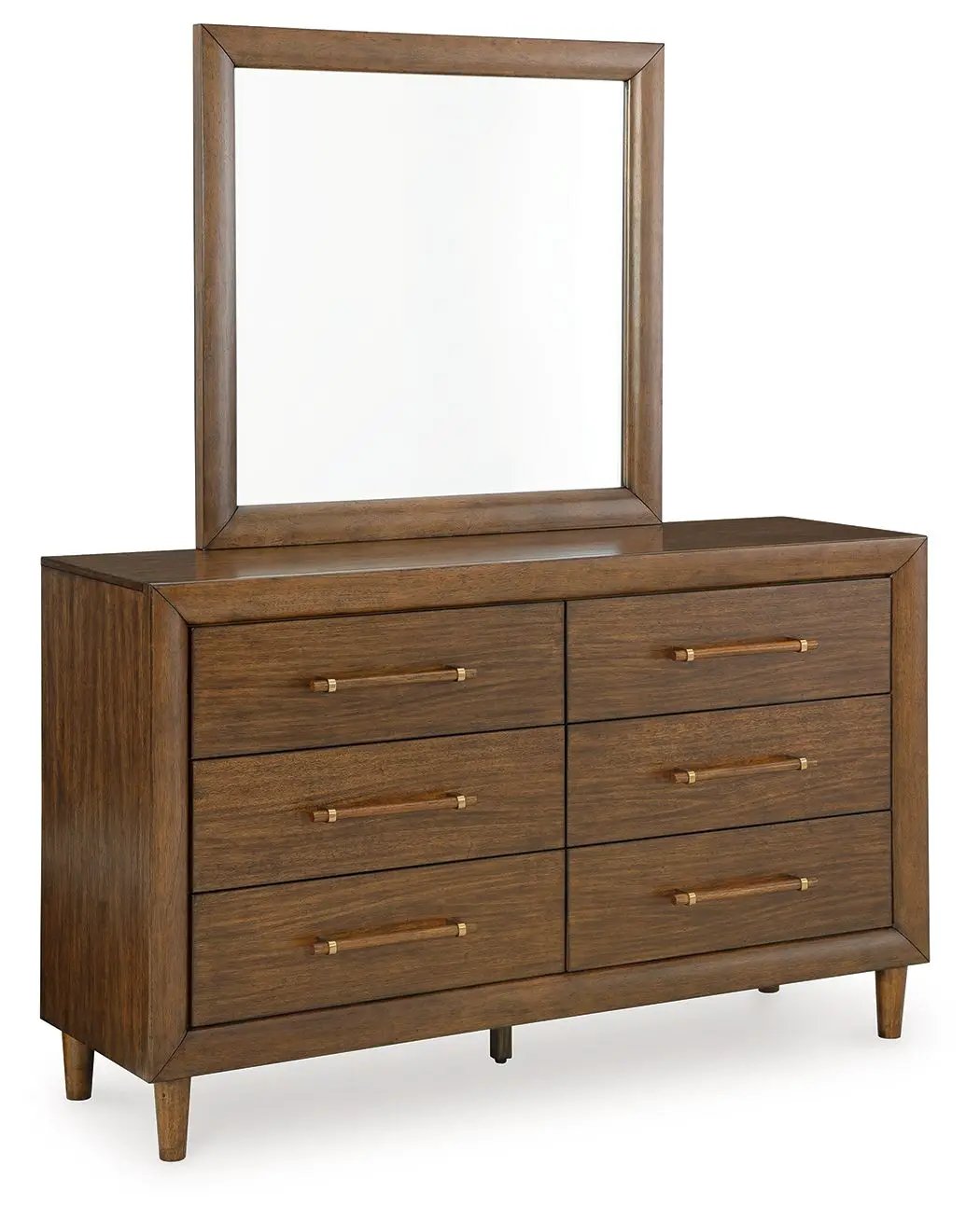 Lyncott - Dresser And Mirror - Brown by Unique Piece Furniture