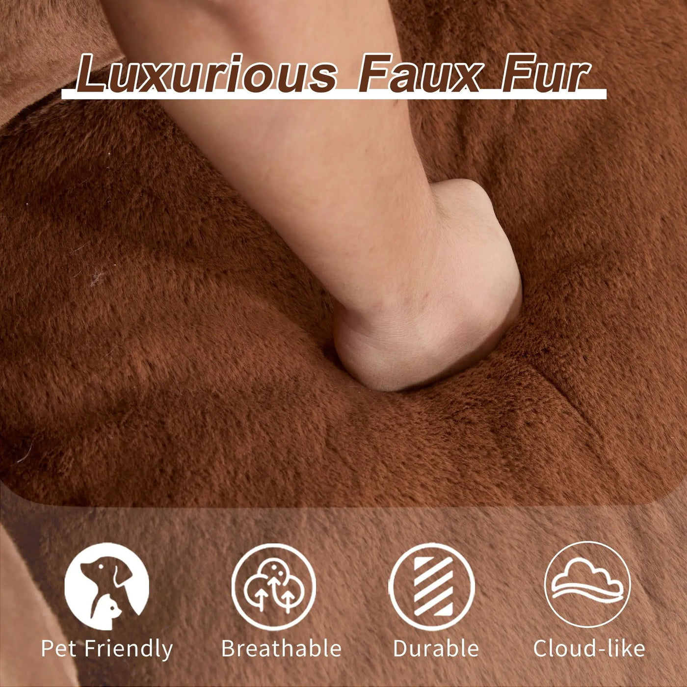 Giant Bean Bag Couch, Ultra Soft Fluffy Loveseat For Living Room by Unique Piece Furniture
