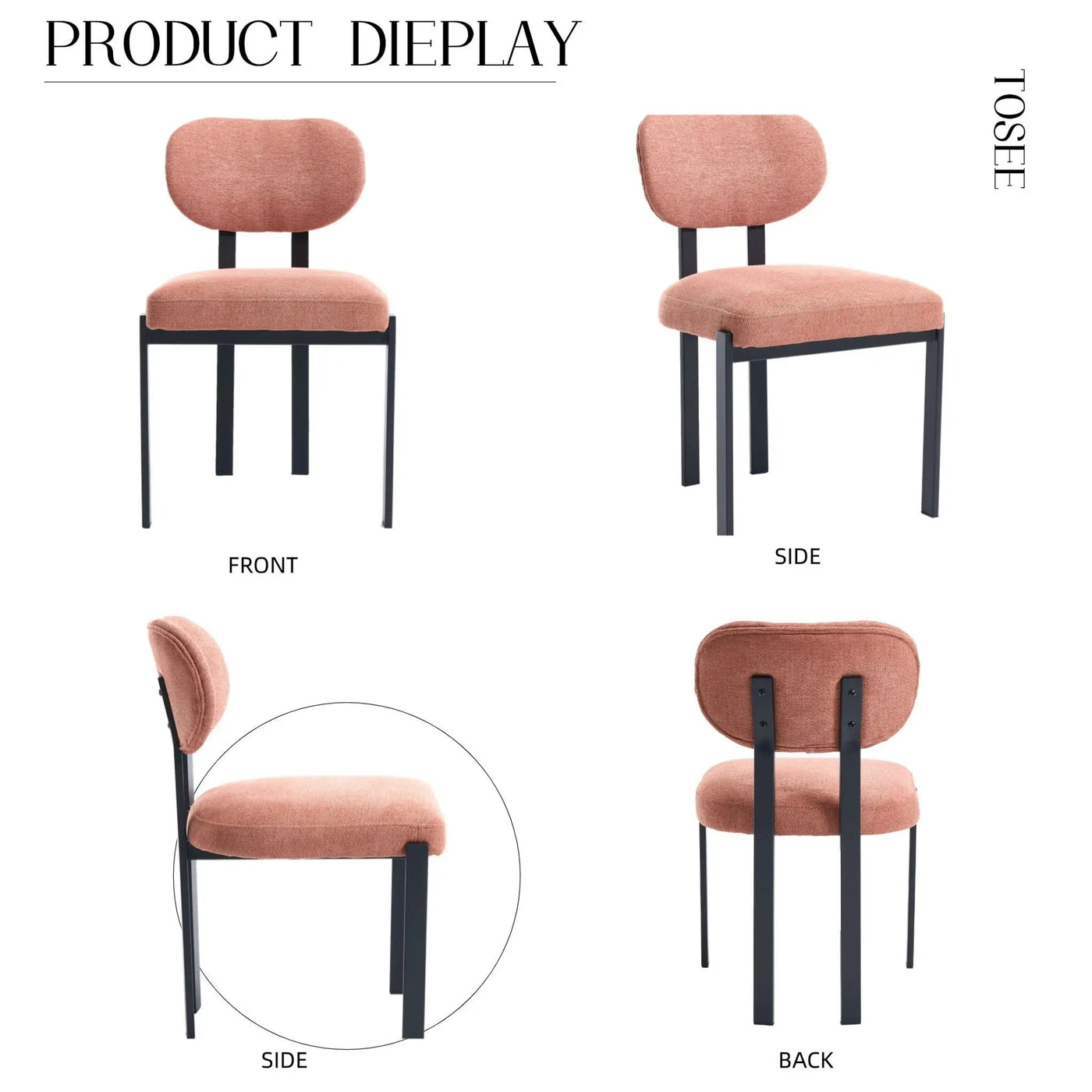 Dining Armless Chairs (Set of 2) by HouseOfZazla