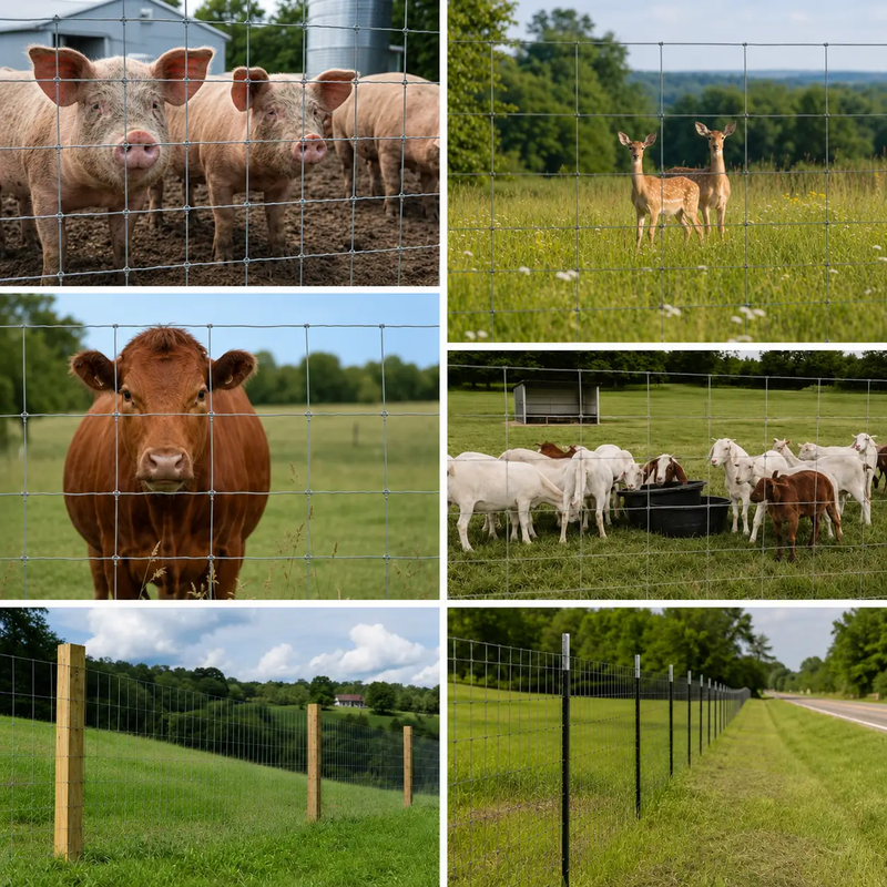 Farm Livestock Fence - 5.9 x 328FT Galvanized Iron Wire by HouseOfZazla