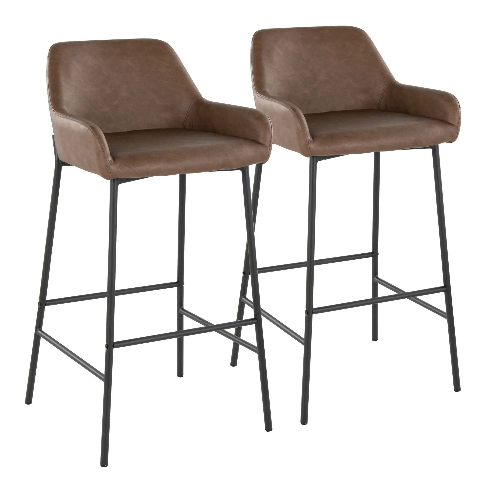 Daniella - Contemporary Fixed Height Barstool (Set of 2) by HouseOfZazla