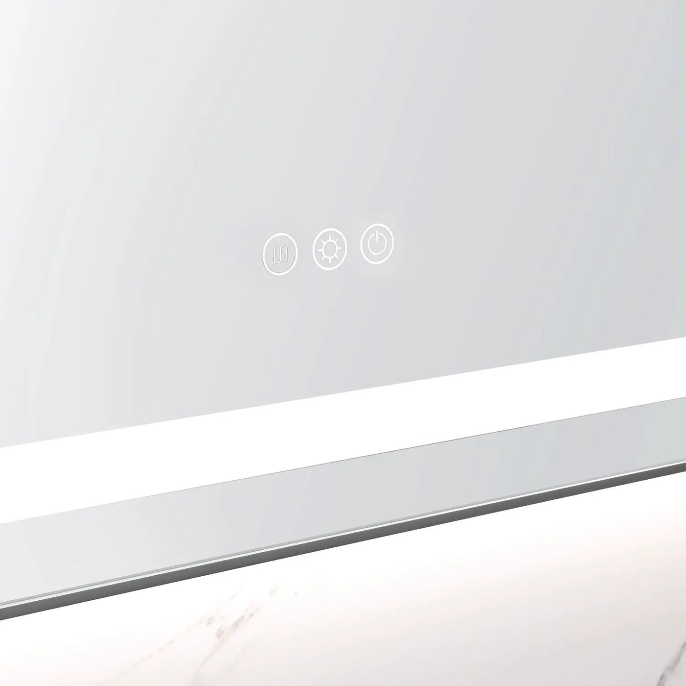 48" x 32" LED Bathroom Mirror with Front and Backlight by HouseOfZazla