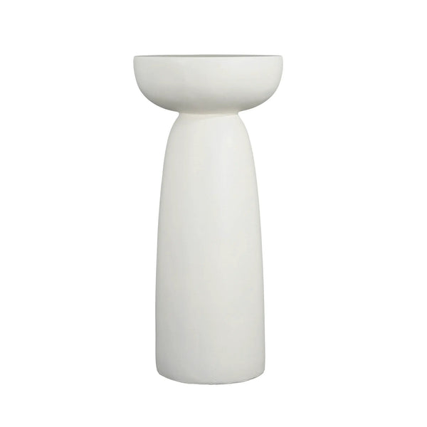 Magnesium Oxide Plant Stand - White