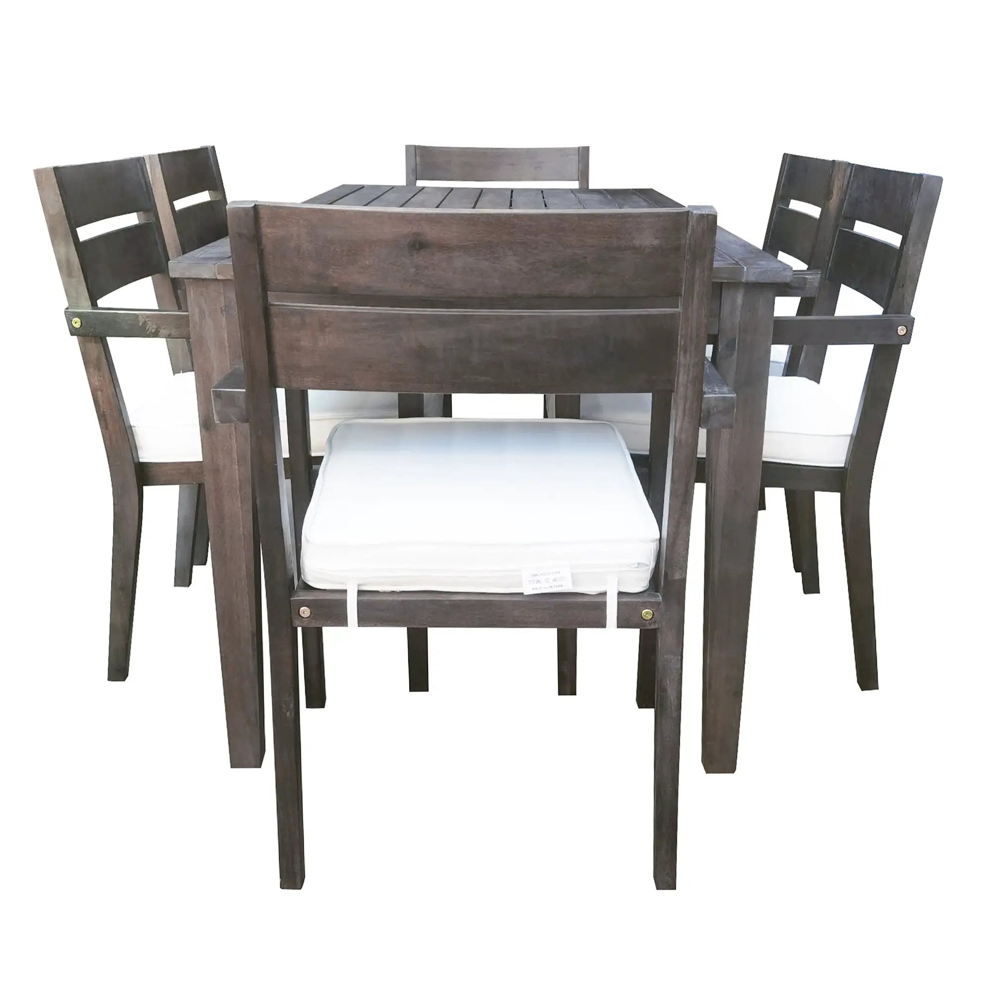 U_Style 7 Pieces Acacia Wood Outdoor Dining Set with Cushions by HouseOfZazla
