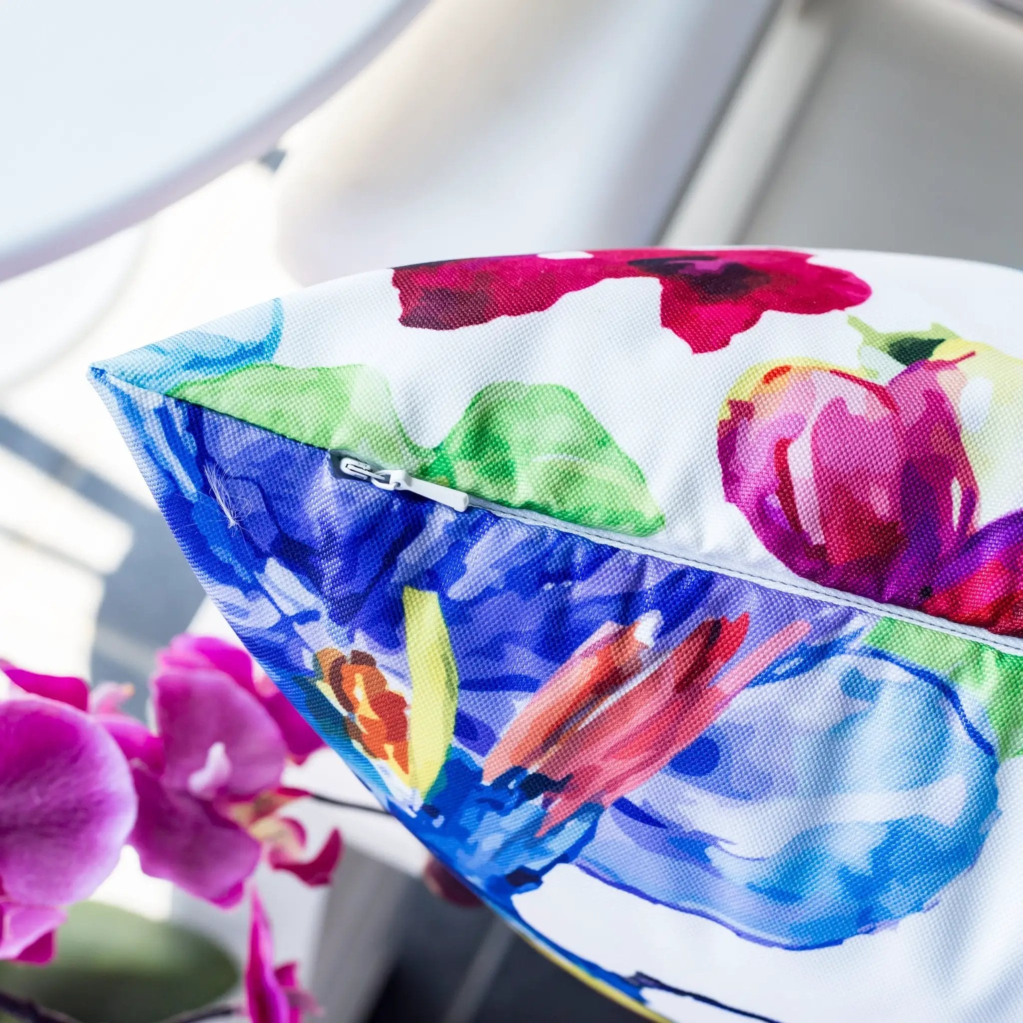 Tropical Parrot Outdoor & Indoor Pillow Set of 2 by HouseOfZazla