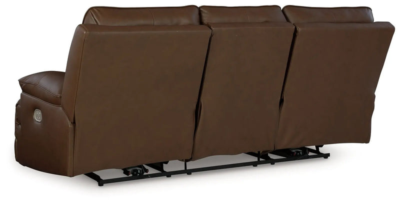 Vonryan - Power Reclining Sofa With Adj Headrest - Tobacco by Unique Piece Furniture