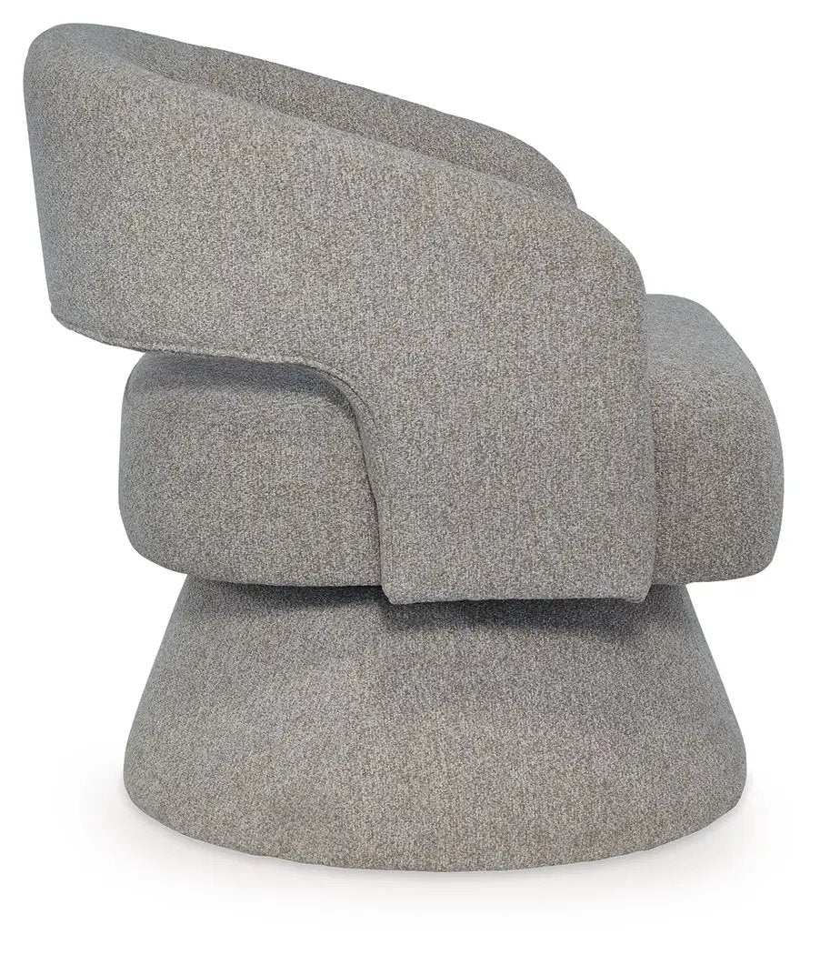 Nashkins - Swivel Accent Chair - Pebble by Unique Piece Furniture
