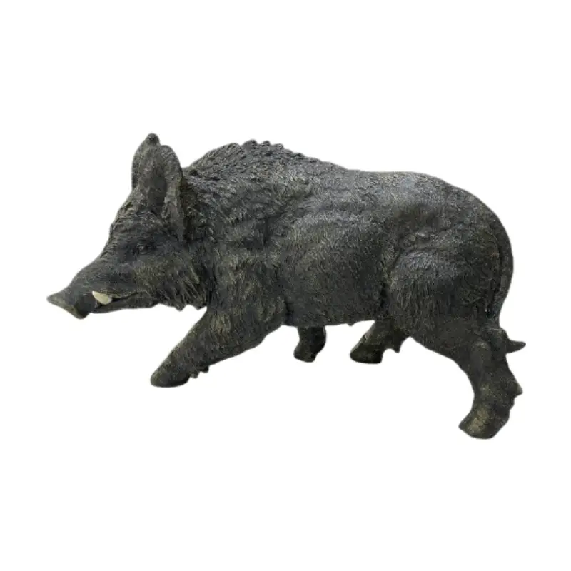 12.20' H x 21.26' L Resin Wild Boar Garden Statue by HouseOfZazla