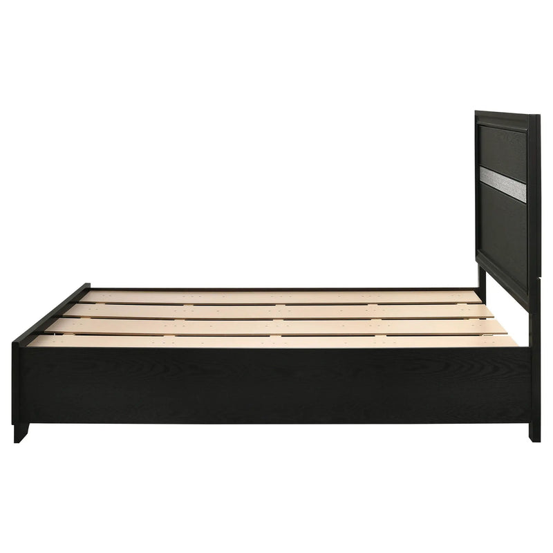 Miranda 51-inch Wood Full Storage Panel Bed Black by Unique Piece Furniture