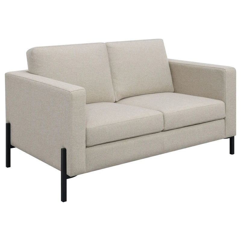 Dulcie - Loose Back Loveseat - Oatmeal