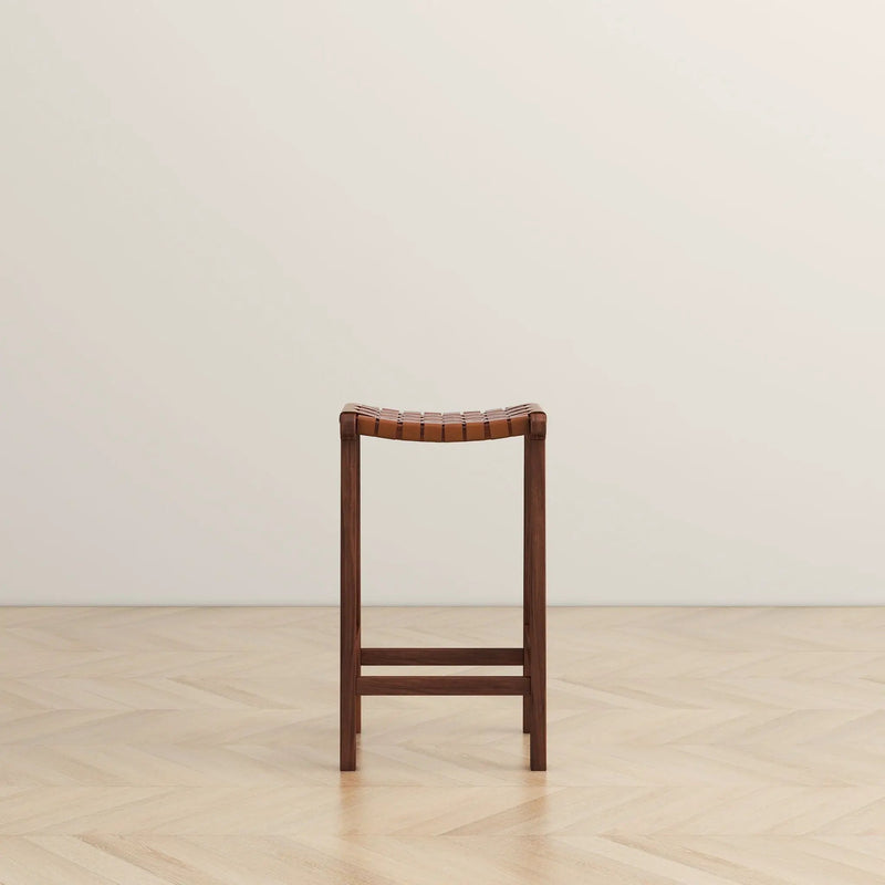 James - Mid-Century Modern Genuine Counter Stool by Unique Piece Furniture