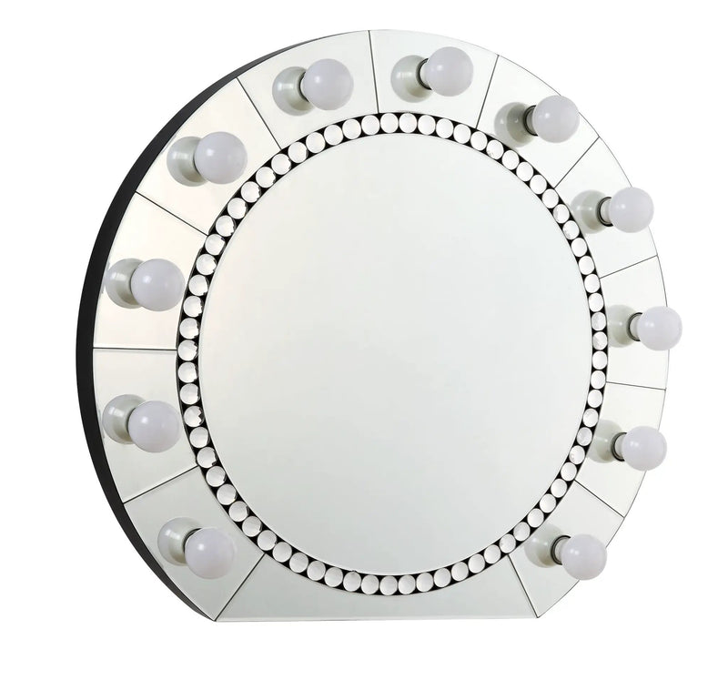 Farai Glam Mirrored & Faux Crystal Diamonds Wall Décor Mirror by HouseOfZazla