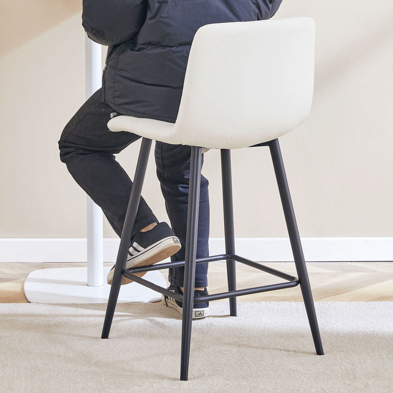 Bar Chair Set Comfortable With Metal Legs And Ergonomic Design by HouseOfZazla