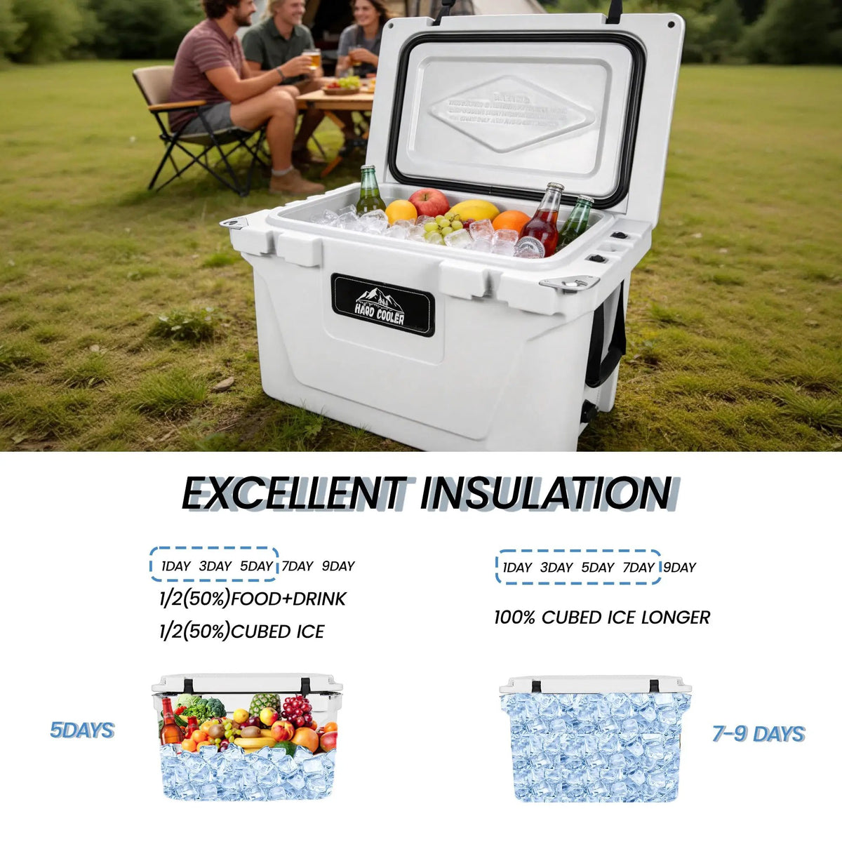 65QT Portable Insulated Cooler Box by HouseOfZazla