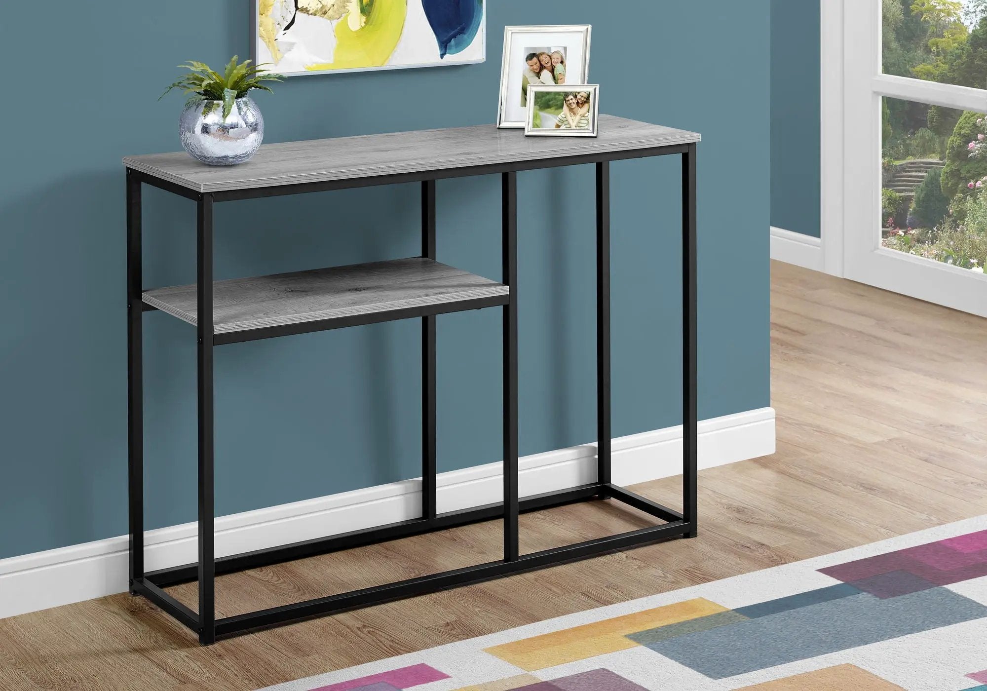 Accent Console Table For Entryway, Contemporary & Convenient Design - Gray by Unique Piece Furniture