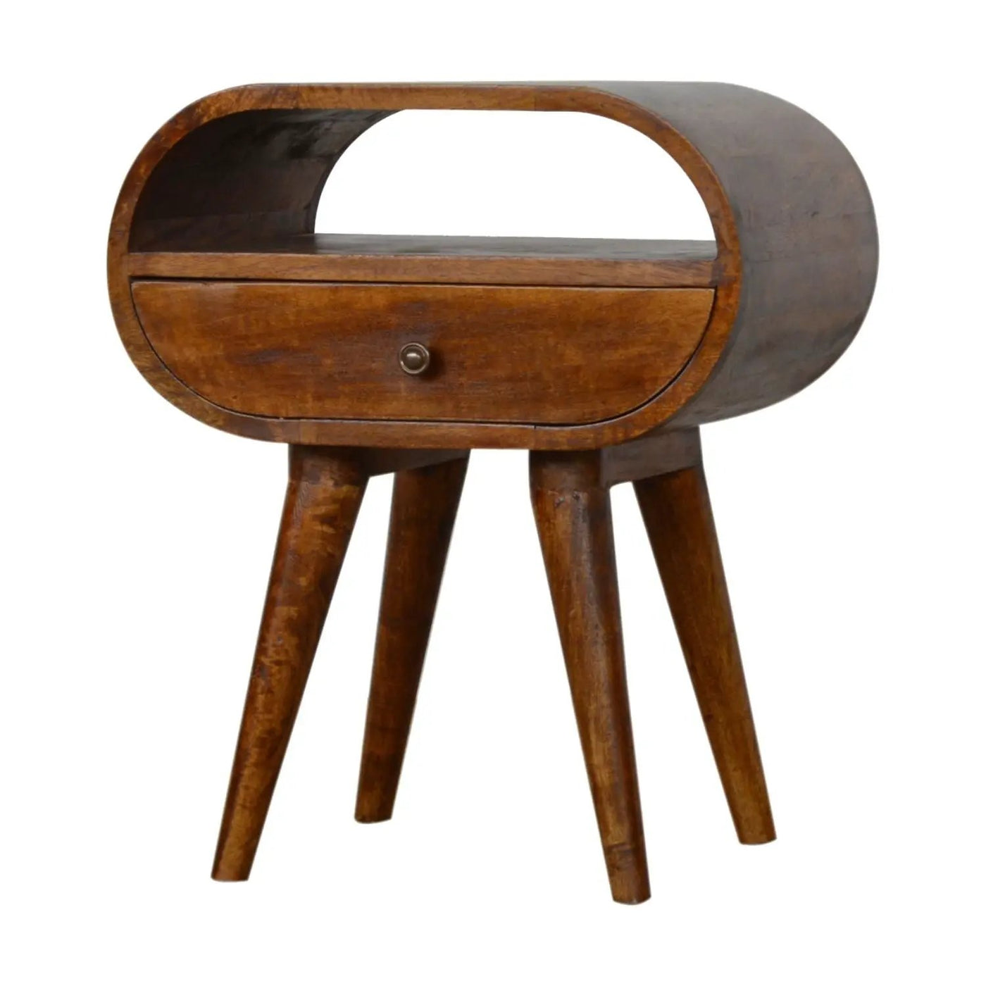 Circular Open Bedside Nightstand by Unique Piece Furniture