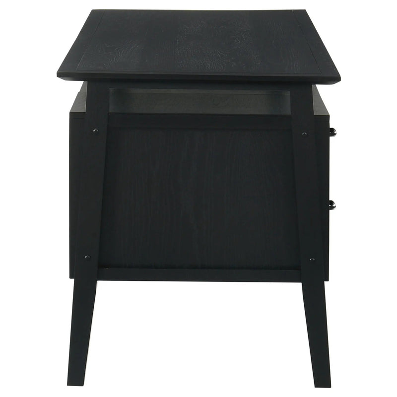 Goodson 64-inch 4-Drawer Double Pedestal Computer Desk Black by Unique Piece Furniture
