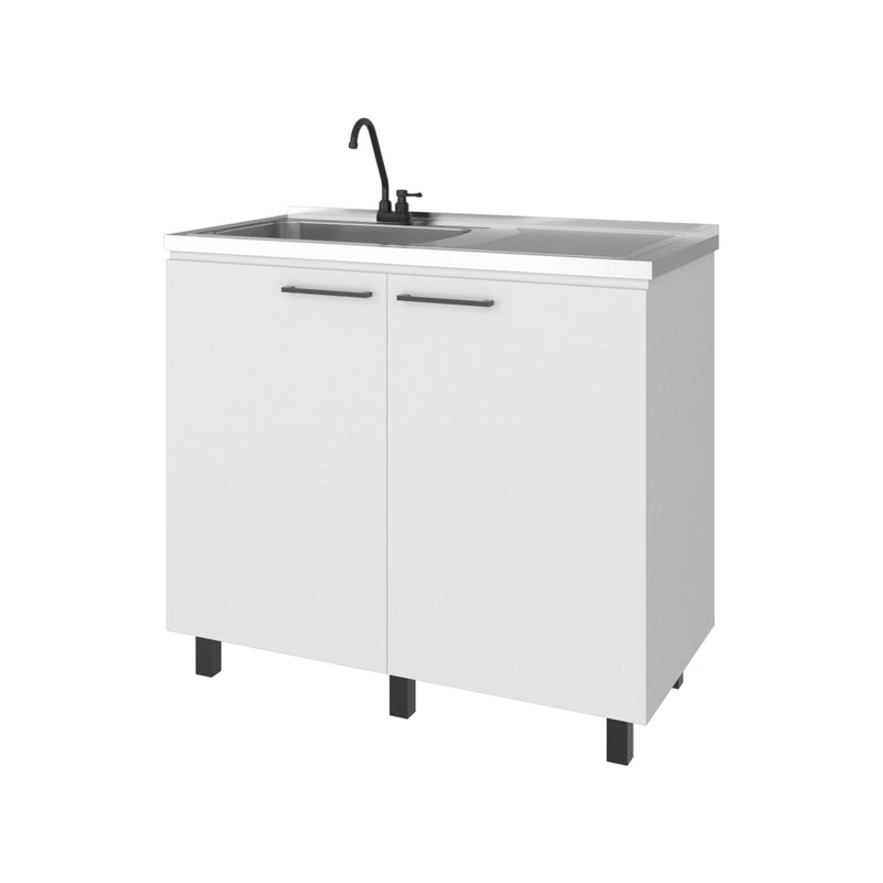 Gold Utility Sink Cabinet with 2 Doors and 3 Shelves by HouseOfZazla