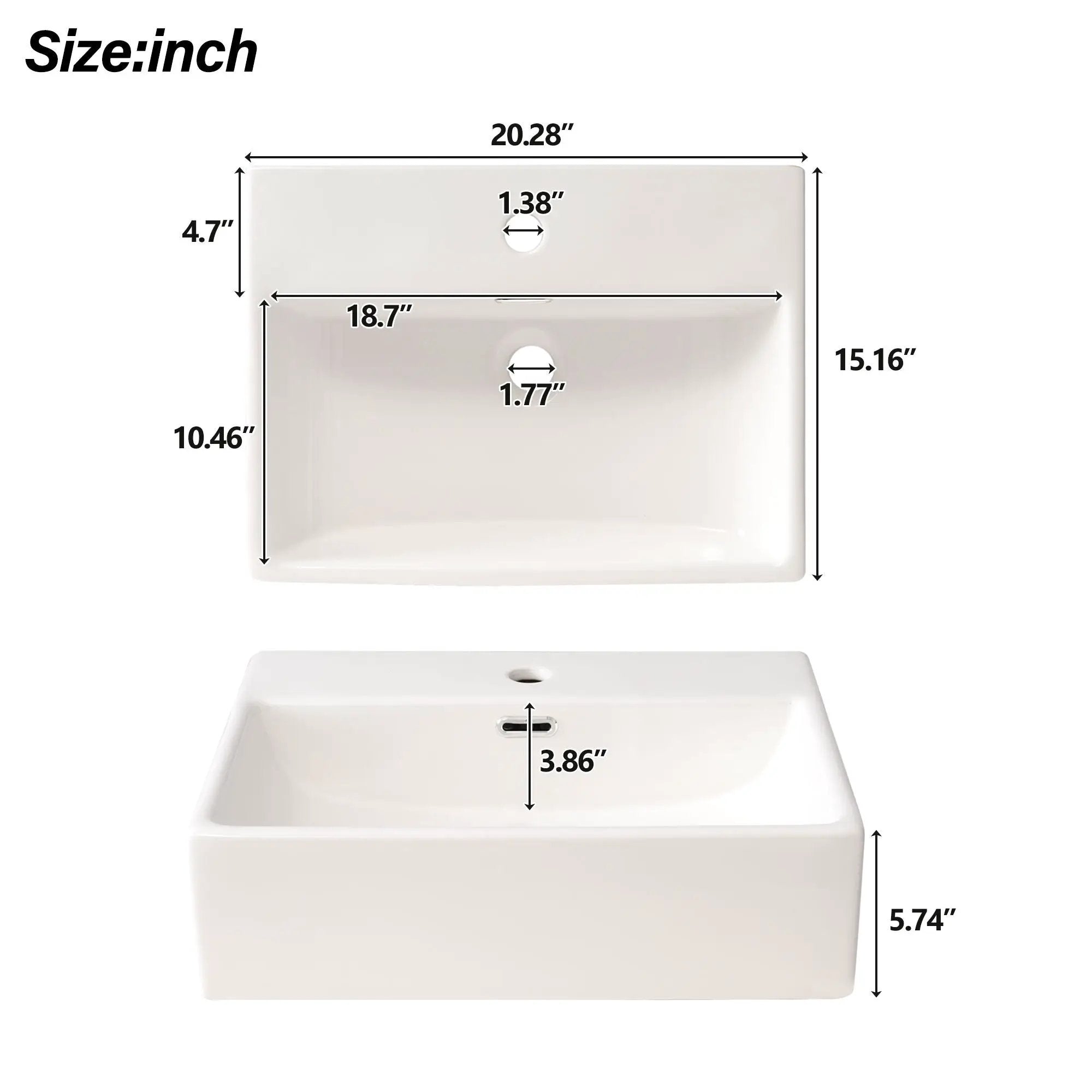 Bathroom Vanity With Sink, Frame And Drawer by HouseOfZazla