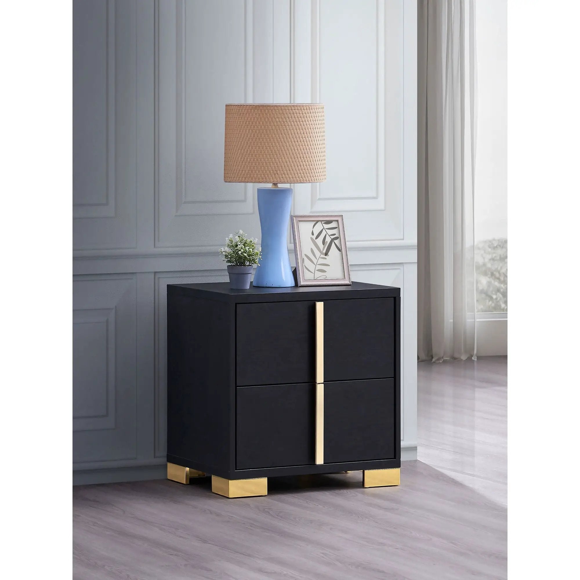 Jeremiah - 2 Drawer Nightstand by HouseOfZazla