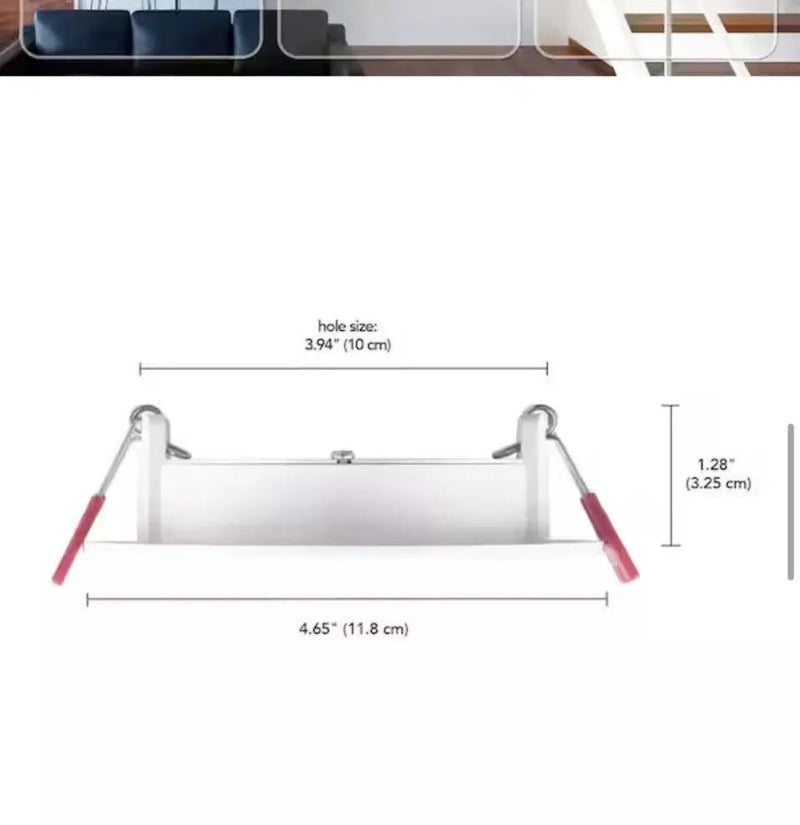 Commercial Electric Pro Value Series LED 4 in Round Adj Color Temp Canless Recessed Light for Kitchen Bath Living rooms, Wht 4-Pk by Selzalot