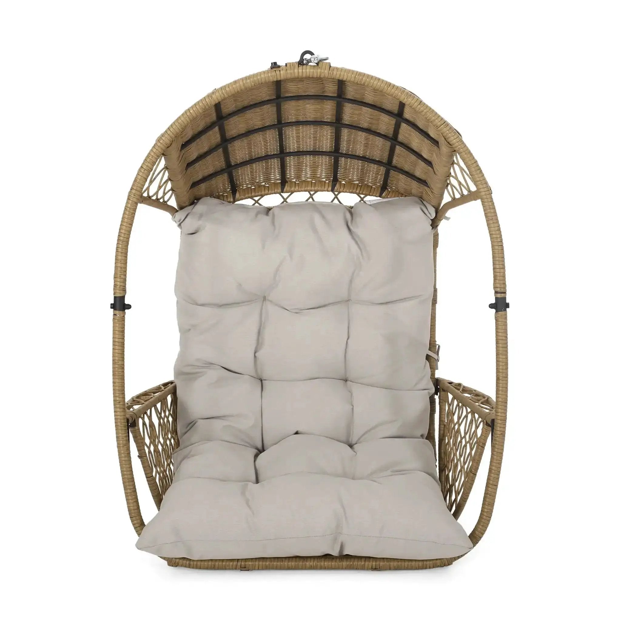 Malia Wicker Hanging Chair With Cushion by HouseOfZazla
