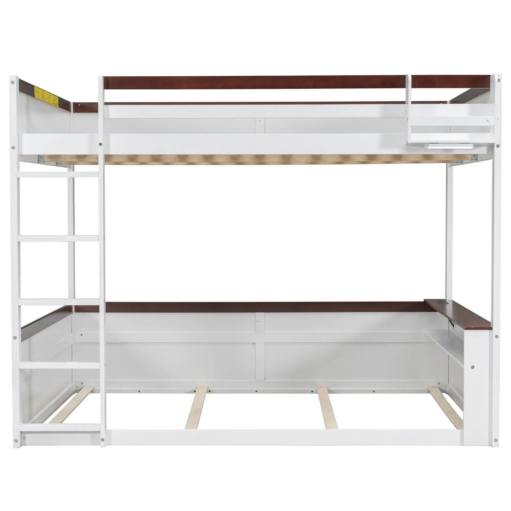 Bunk Bed With Built In Shelves, Storage Box, LED Light And USB Charging Station by Unique Piece Furniture