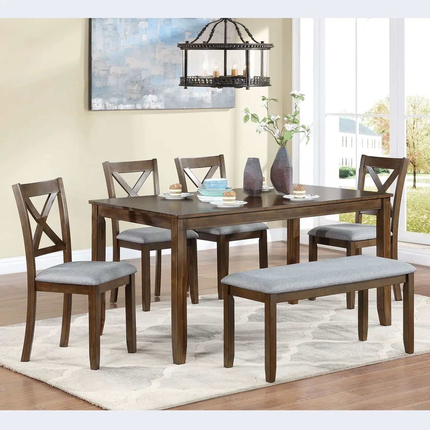 Kitchen Dining Set, Rectangular Dining Table by Unique Piece Furniture