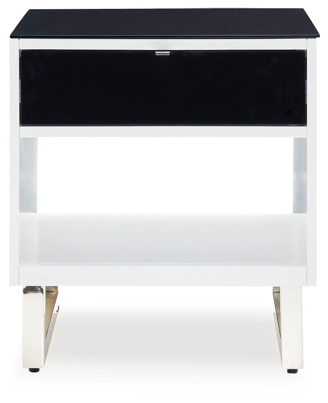 Gardoni - Rectangular End Table - White / Black by Unique Piece Furniture