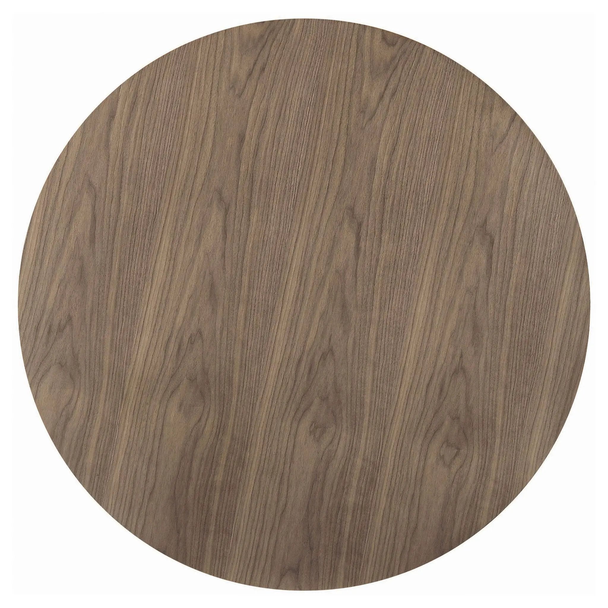 Cora Round 40-inch Wood Top Dining Table Brown Walnut by Unique Piece Furniture