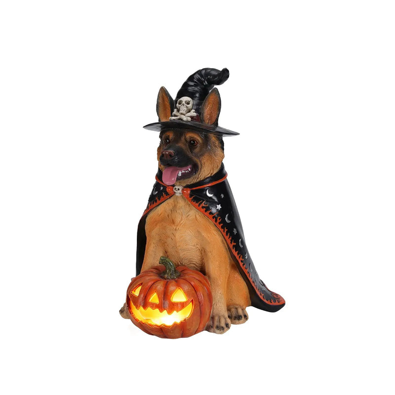 Halloween German Shepherd Dog Statue by HouseOfZazla