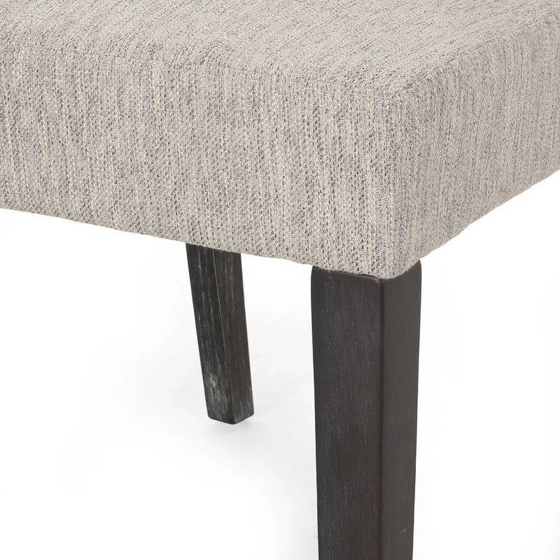 Contemporary Dining Chair with Upholstered Seating and Tapered Legs by HouseOfZazla