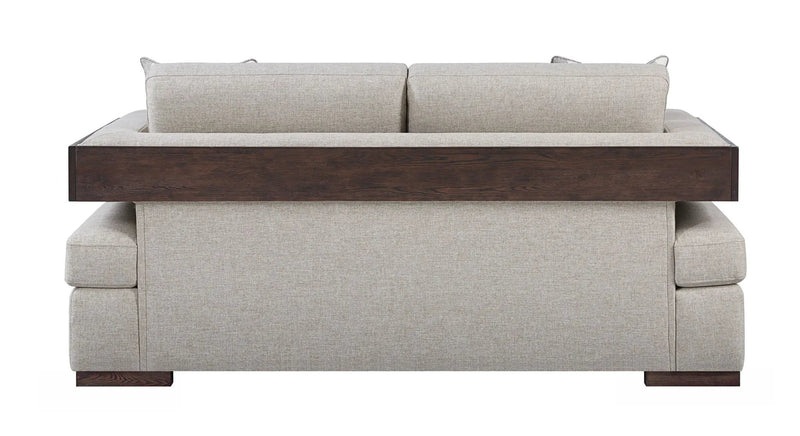 Niamey - Loveseat With 2 Toss Pillows - Walnut by Unique Piece Furniture