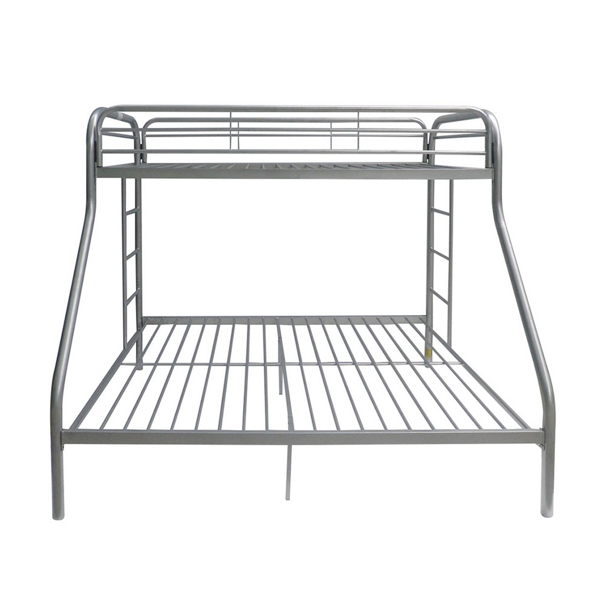 Tritan - Twin / Full Bunk Bed - Silver by HouseOfZazla
