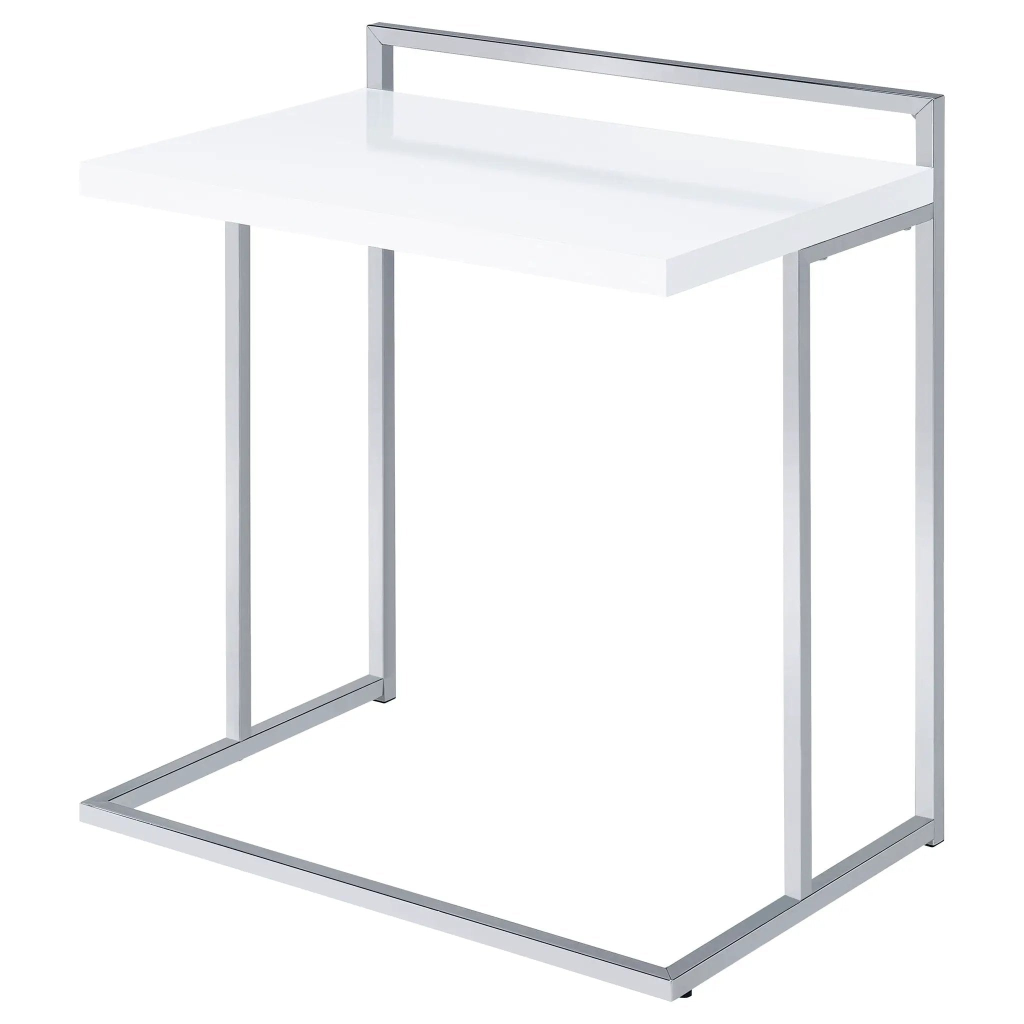 Rectangular Top Snack Table - White by HouseOfZazla