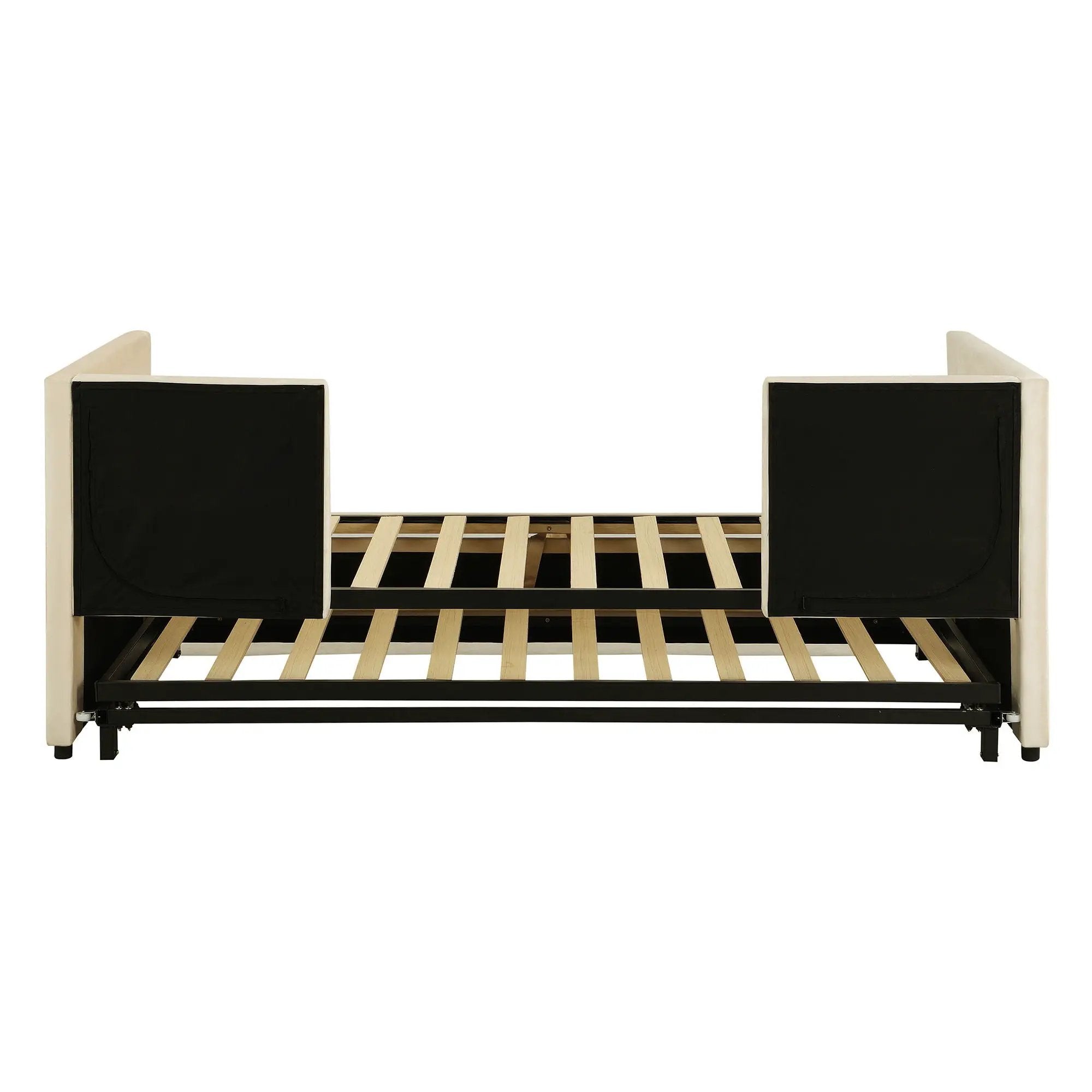 Twin Size Upholstered Daybed With Pop Up Trundle by HouseOfZazla